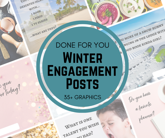 Direct Sales Engagement Posts for Your Customer Facebook Group (Winter)